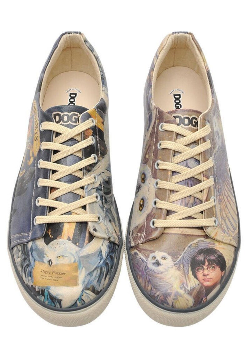 Harry Potter Vegan Sneakers, DOGO Handmade Men's Shoes image 2
