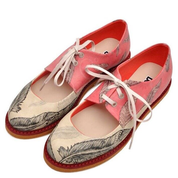 DOGO, Mary Jane Shoes, Oxford Shoes, Floral Shoes, Cute Shoes, Lolita Shoes, Vegan Leather, Pency Feathers