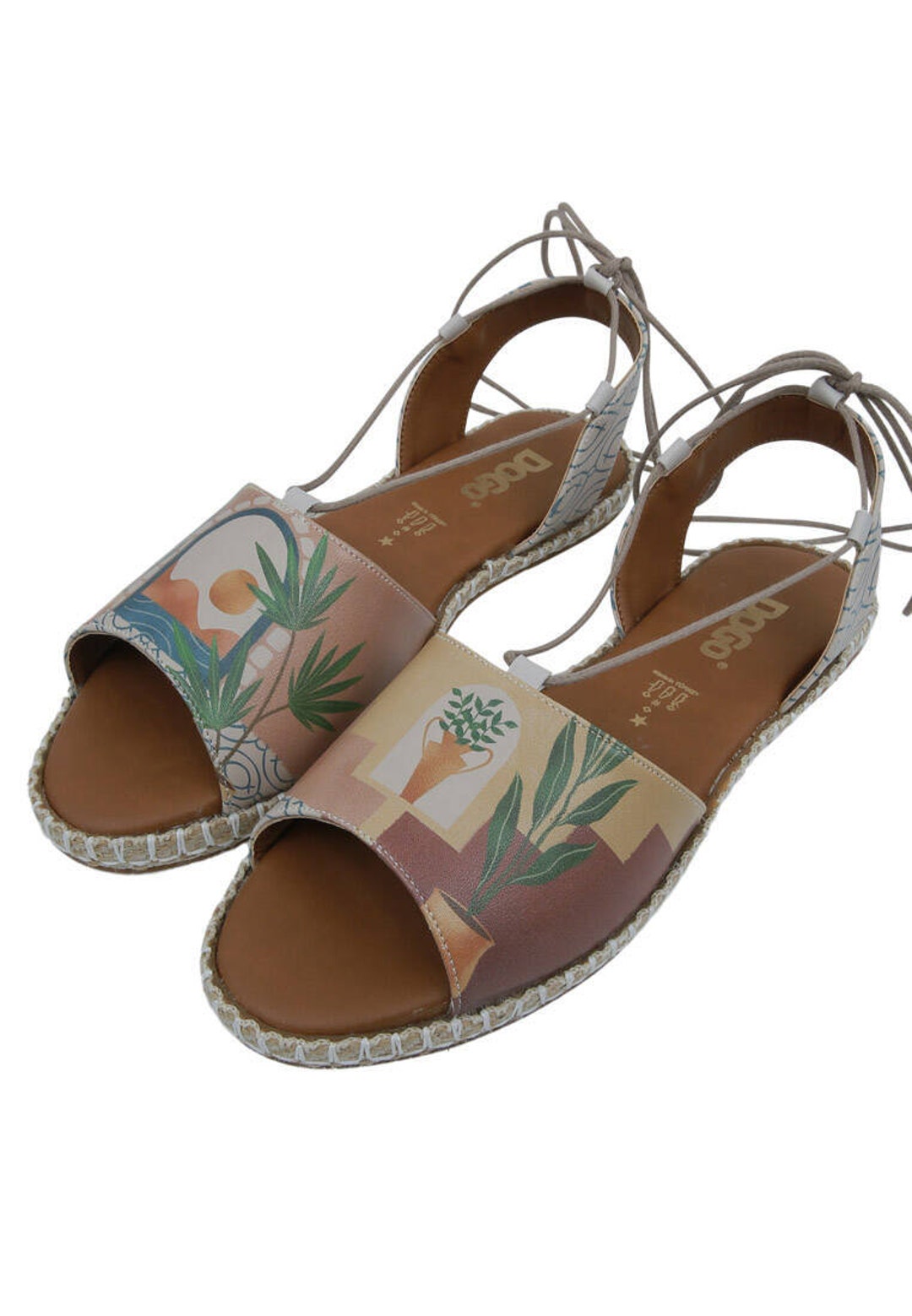 dogo multicolor lace up sandals