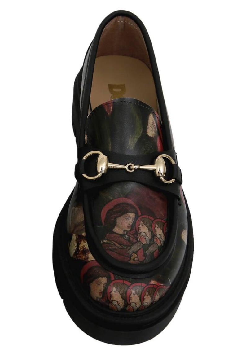 Women Vegan Leather Black Loafers - Pure Reflection Design image 8