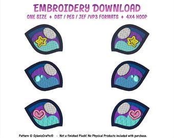 Embroidery Eyes Pack- Chibi Fox V1