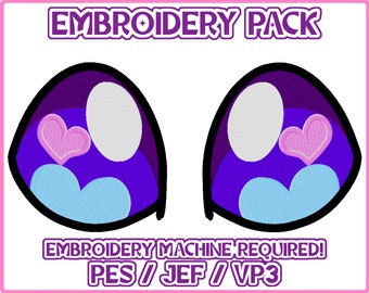 Embroidery Eyes Pack- Lovely Fox Eyes