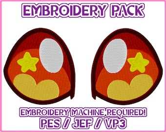 Embroidery Eyes Pack- Fox Fire Eyes