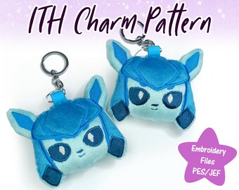ITH Embroidery Pattern- Glaceon Charms (Applique Pattern)