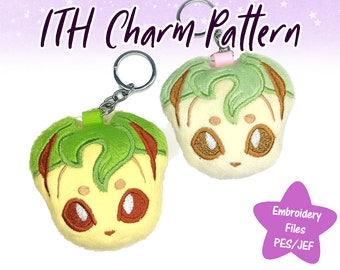 ITH Embroidery Pattern- Leafeon Charms (Applique Pattern)