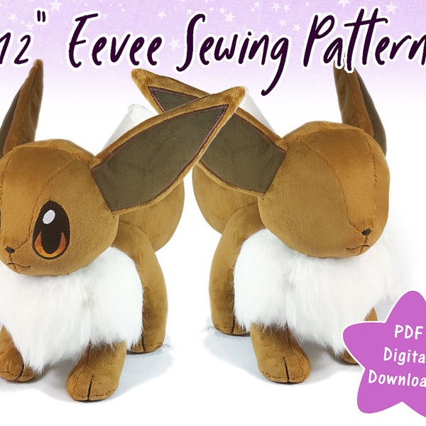 ADVANCED PDF Sewing Pattern- Eevee Plush ADVANCED