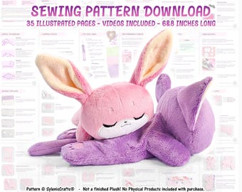 NEW PDF Sewing Pattern- Kuttari Style Beanie Base Plush