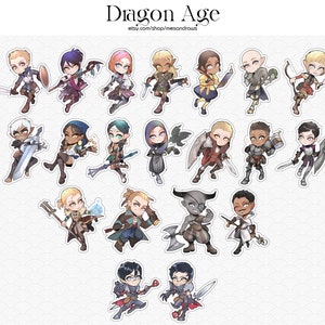Dragon Age vinyl stickers