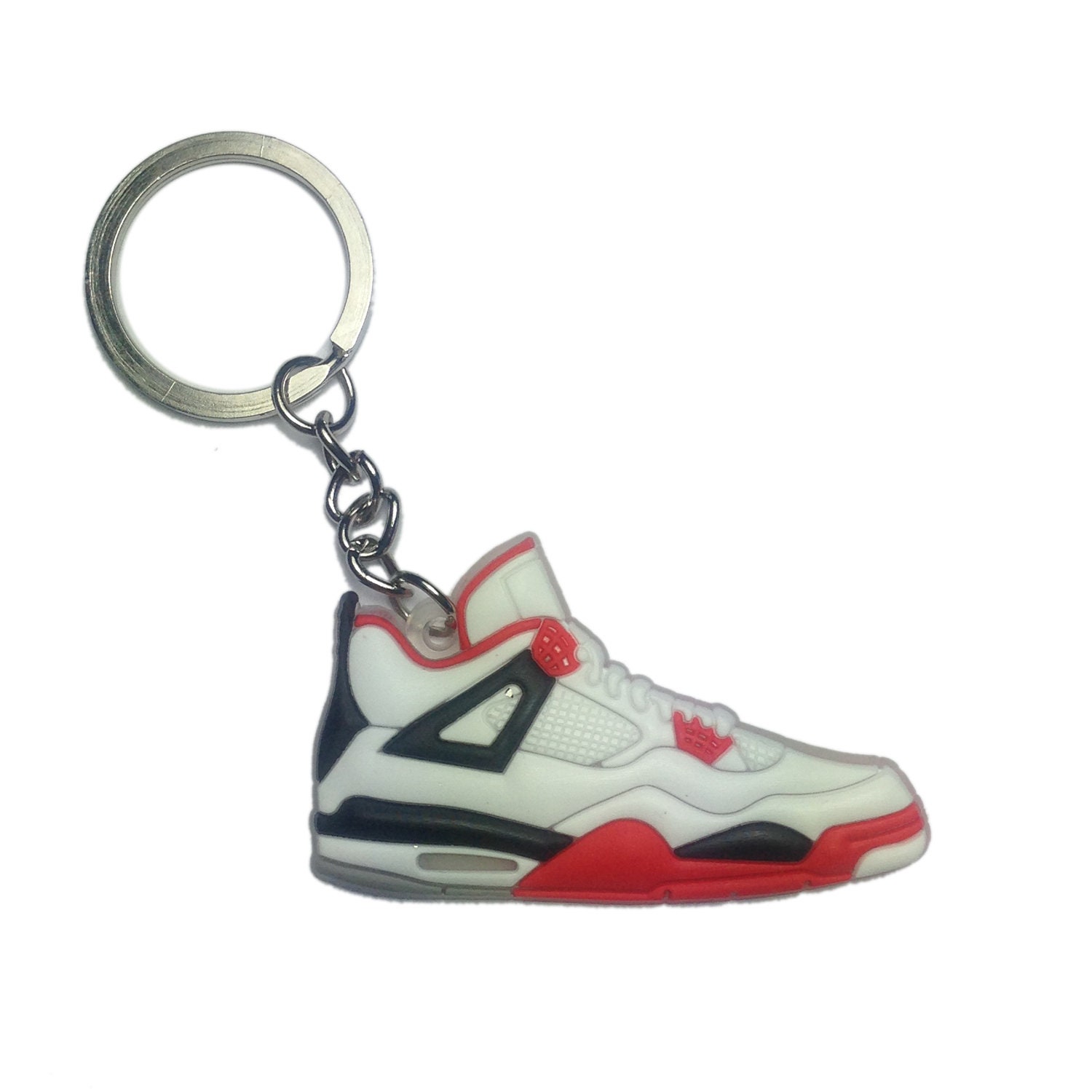 Jordan 4 Fire Red Sneaker Key Ring Trainer Key Chain Gift | Etsy