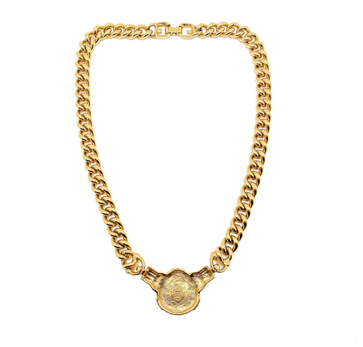 アクセサリー Vintage GIVENCHY Logo Coin Necklace Vintage 90's Givenchy Coin Necklace - Rare - Etsy