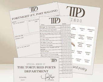 The Tortured Poets Department release dagpakket - digitale download - 4 producten