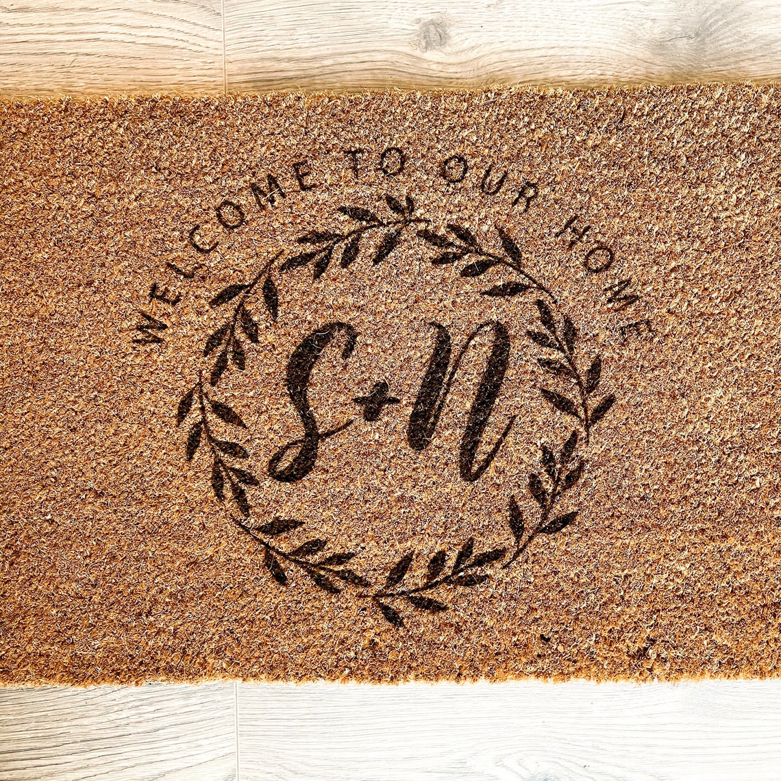 Personalised Laser Engraved Door Mat to Our Home / Etsy