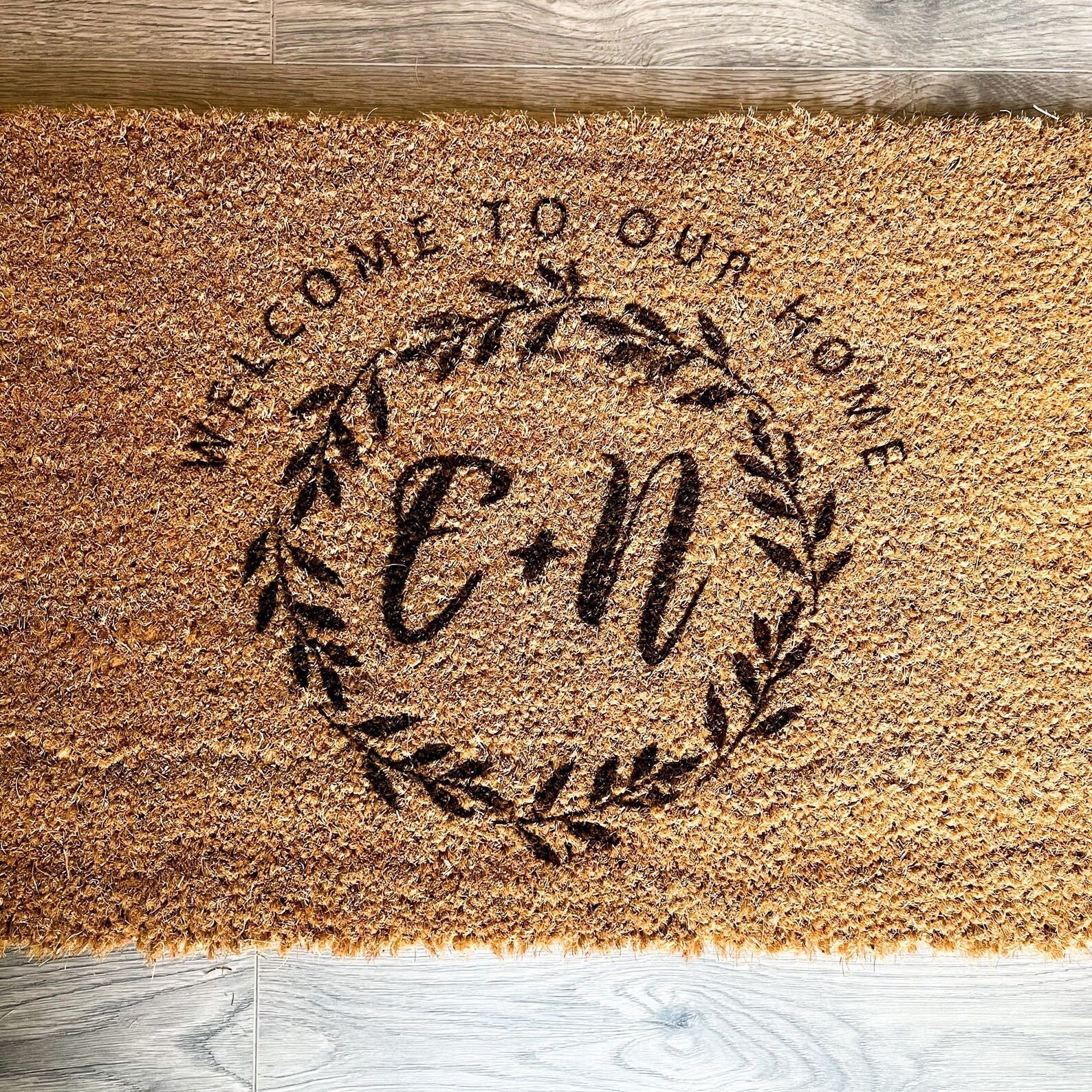 Personalised Laser Engraved Door Mat to Our Home / Etsy