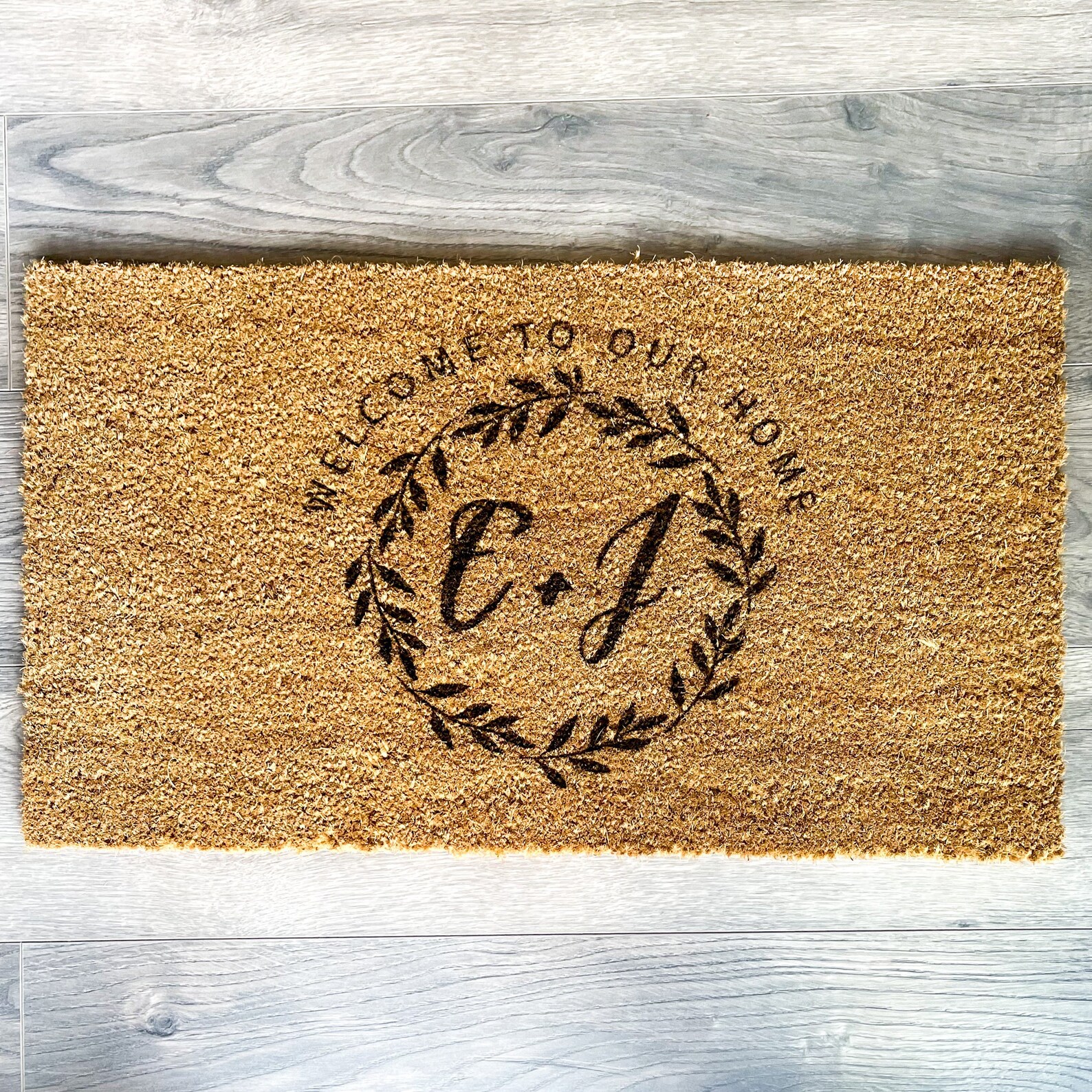 Personalised Laser Engraved Door Mat to Our Home / Etsy