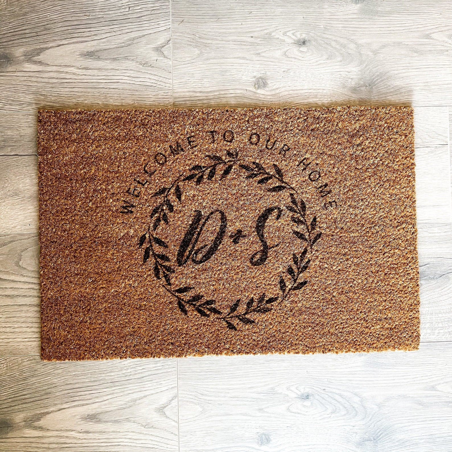 Personalised Laser Engraved Door Mat to Our Home / Etsy