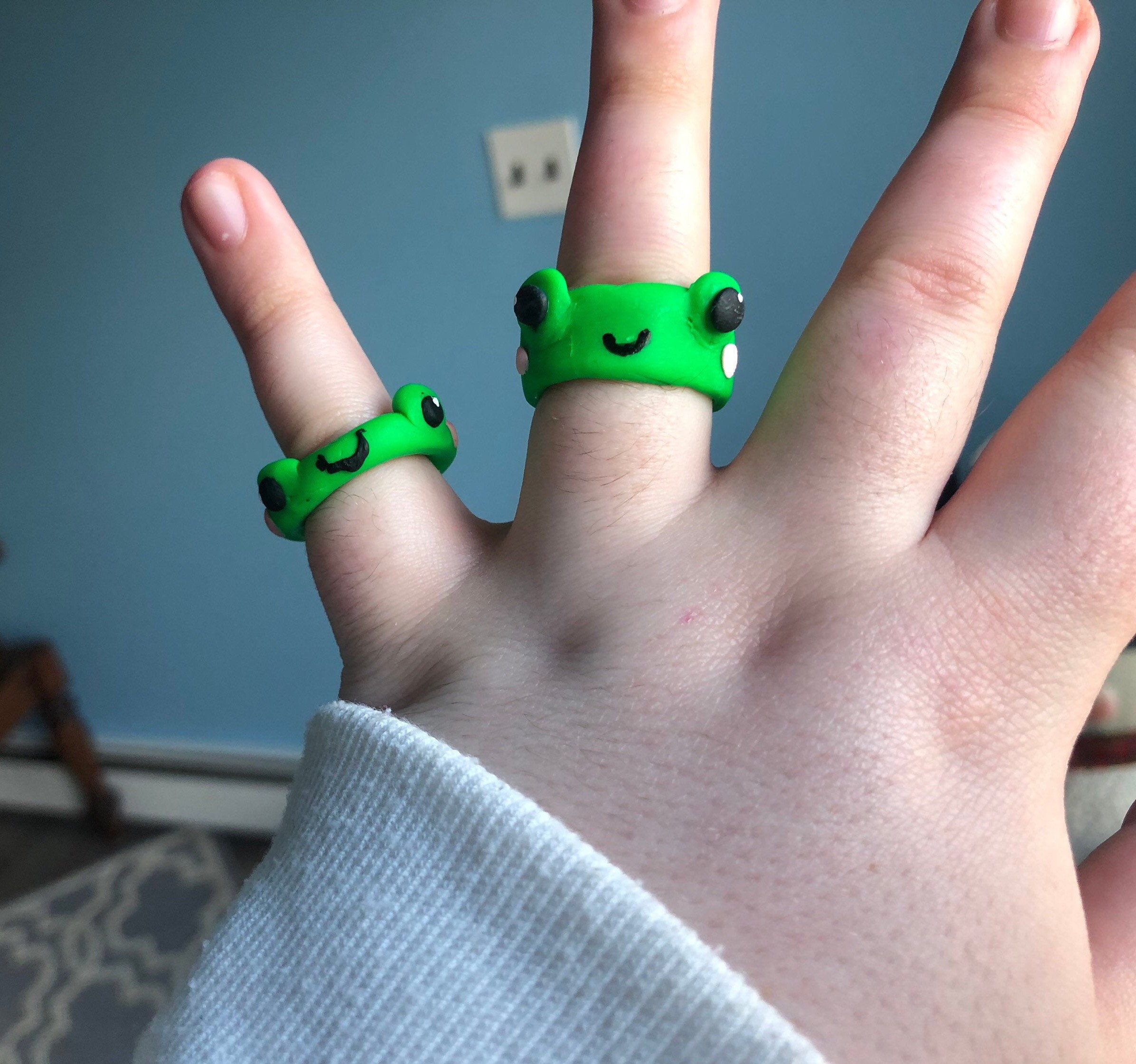 The Frog Ring Tiktok Jewelry Animal Jewelry Amphibian Etsy