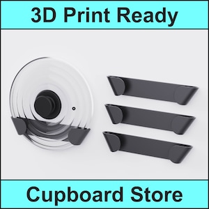 3D Printing - Saucepan Lid Cupboard Store - Digital STL File