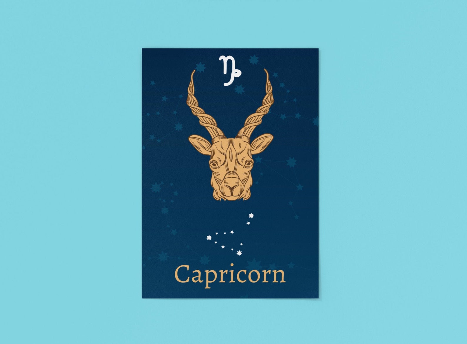 Steinbock Astrologie Poster I Sternzeichen I Geburtstag I Etsy