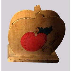Napkin Letter Mail Holder Wooden Cottagecore Wooden Apple Ft Smith Ark.