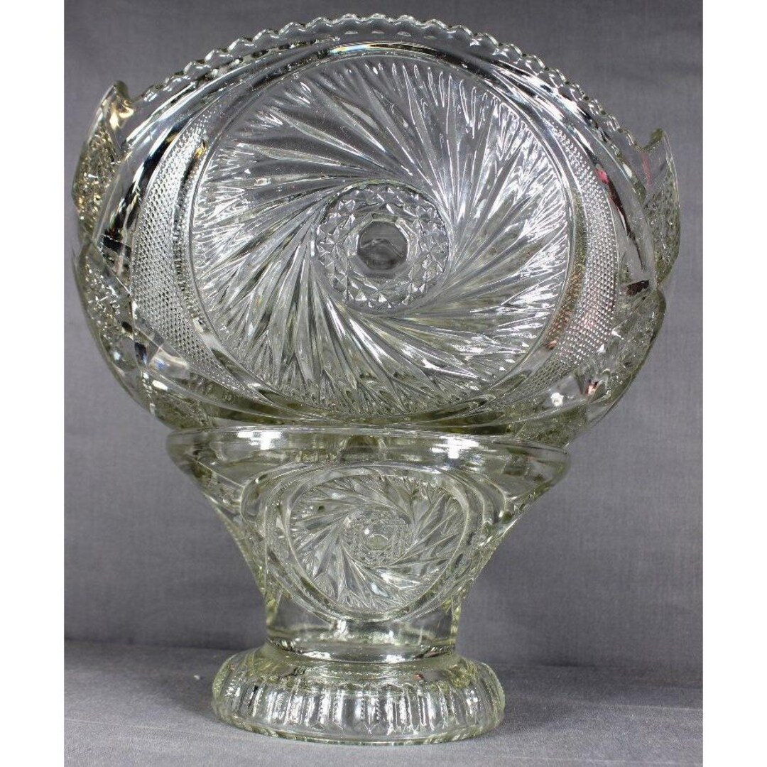 Mckee/smith Aztec Punch Bowl Base Pedestal Stand Pinwheel 12