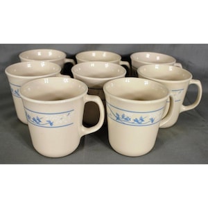 8 Corning Corelle &quot;First Of Spring&quot; Pattern Coffee Cups Retired Dinnerware