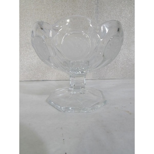 Clear Fostoria Coin Glass Open Jam/Jelly Sherbet Compote Footed Ice Cream Dish