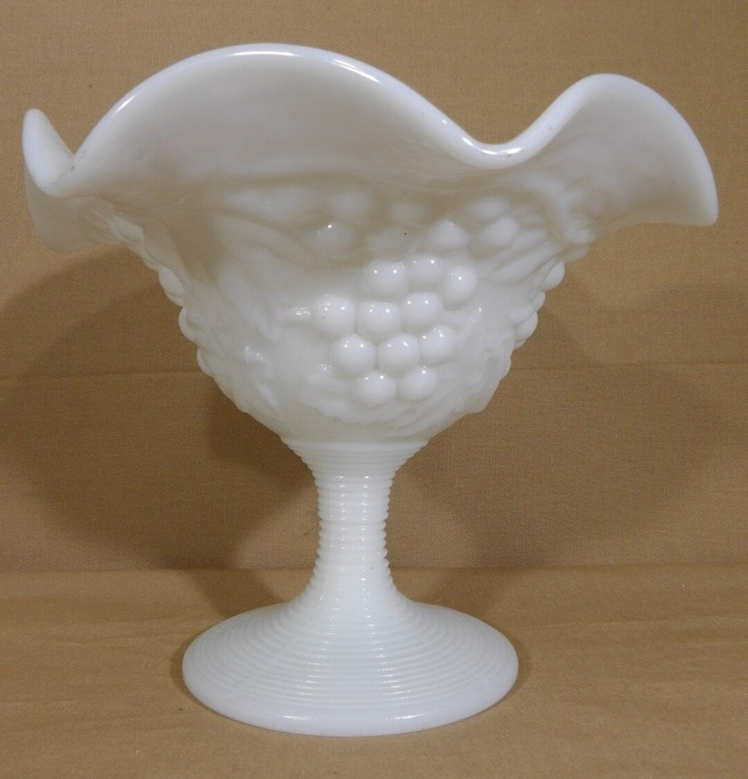 Milk Glass Grape Pattern Value