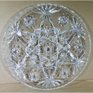 Anchor Hocking EAPC Early American Press Cut 13&quot; Five Part Relish Plate/Platter