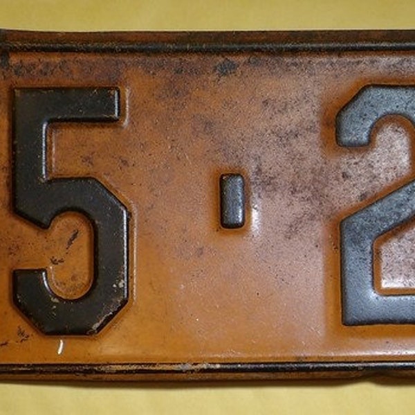 1936 Kansas Car Tag License Plate 55-225 MC Mitchell County Ford, Chevy, Dodge
