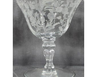 One Vintage Tiffin-Franciscan Etched, &quot;Rose Marie&quot; Low Sherbet 3 available