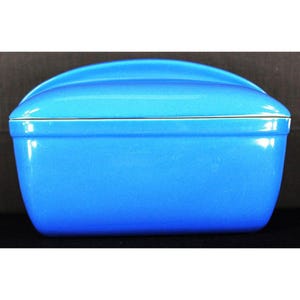 Vintage Blue Hall Made For Westinghouse Refrigerator Dish With Lid #5074 Ceramic