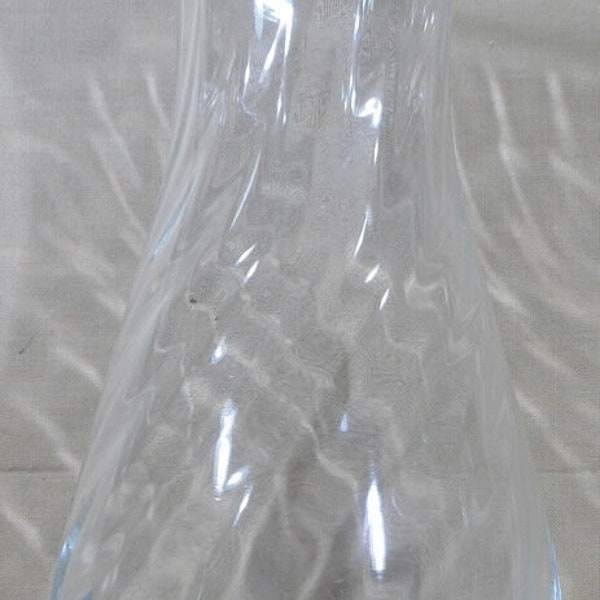 Vintage Pasabahce Silhouette Crystal Optic Vase Made In Turkey Original Box