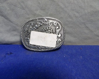 Original YOUTH 1990 Hesston National Finals Rodeo Belt Buckle - Sealed NEW