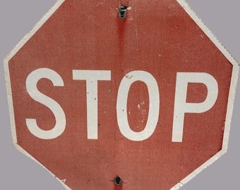 Stop Sign ストップサイン　アメリカン　ビンテージ Vintage Stop Sign