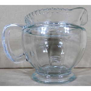 Vintage Clear Glass EAPG Early American Pattern Glass Creamer