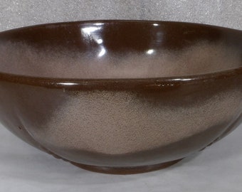 Vintage Frankoma Pottery Serving Bowl Plainsman Brown #224.