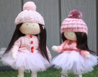 Amy and Amelia Sisters Dolls (Handmade Interior Doll Tilda)