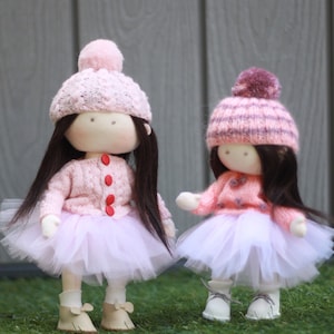 Amy and Amelia Sisters Dolls (Handmade Interior Doll Tilda)