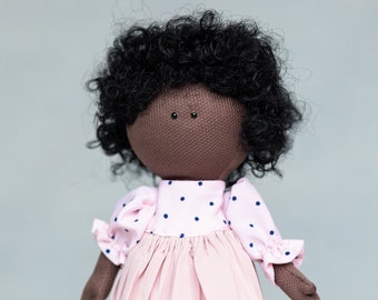 Jasmine (Handmade Interior Doll Black Doll)