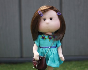Nathalie (Handmade All-Natural Textile Doll)