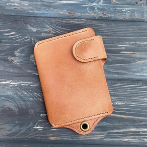 Muschel Cordovan Brieftasche Kette Karte Brieftasche benutzerdefinierte Brieftasche Leder faltbare Brieftasche edc Brieftasche Mini Brieftasche Minimalistische Brieftasche niedliche Reißverschluss Brieftasche