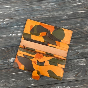 Cartera larga, cartera de camuflaje, cartera de viaje, cartera plegable, cartera personalizada, cartera segura, cartera plegable, cartera premium, cartera para hombre, cartera premium linda