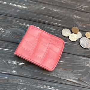 Alligator Leder Portemonnaie Damen Geldbeutel faltbare Brieftasche benutzerdefinierte Brieftasche faltbare Brieftasche Premium-Brieftasche sichere Brieftasche Damenbrieftasche süsses Portemonnaie