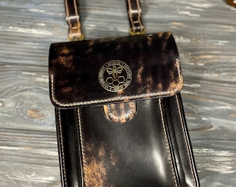 Genuine Shell Cordovan Bag TOTE Horse Leather Vegetable Tanned