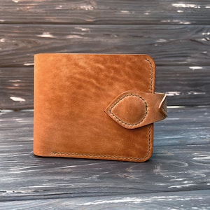 Carteira Shell Cordovan, carteira de couro dobrável, carteira personalizada, carteira de couro dobrável, carteira minimalista, carteira EDC, carteira minimalista, carteira para cartão