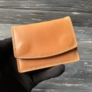 Cartera premium de piel de cordobán Shell, cartera personalizada, cartera minimalista, cartera para tarjetas, cartera segura, cartera plegable, cartera delgada