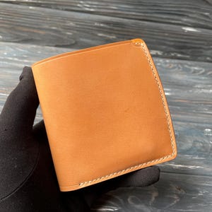 Muschel Cordovan Brieftasche Leder Bifold Brieftasche benutzerdefinierte Brieftasche Leder faltbare Brieftasche minimale Brieftasche edc Brieftasche Minimalist Brieftasche Karte Brieftasche