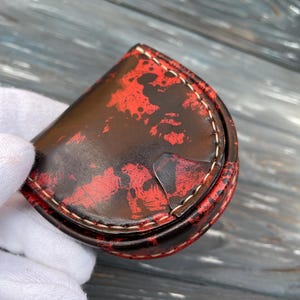 leder geldbörse rotes portemonnaie