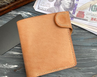Shell Cordovan Wallet Portefeuille personnalisé premium à deux volets