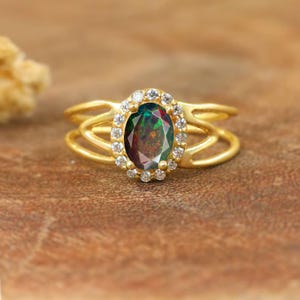Natural fire opal ring minimalist ring October birthstone fire opal jewelry Genuine opal ring Vintage fire opal ring Silver ring
